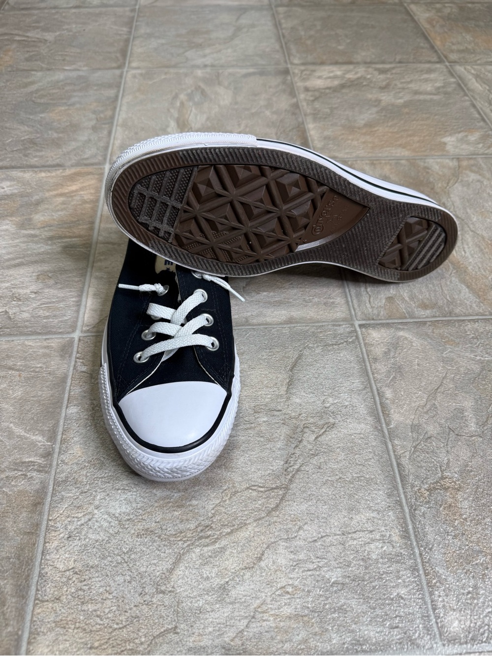 Converse Chuck Taylor Shoreline Low Women’s Shoe Size 10 Black All Star Preowned - Picture 6 of 8